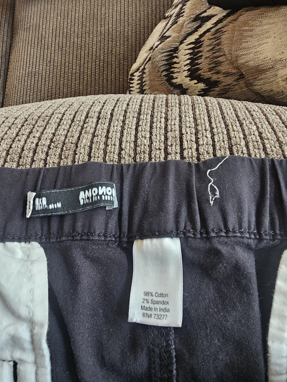 Sonoma Men's Black Cargo Pants with Elastic Waist